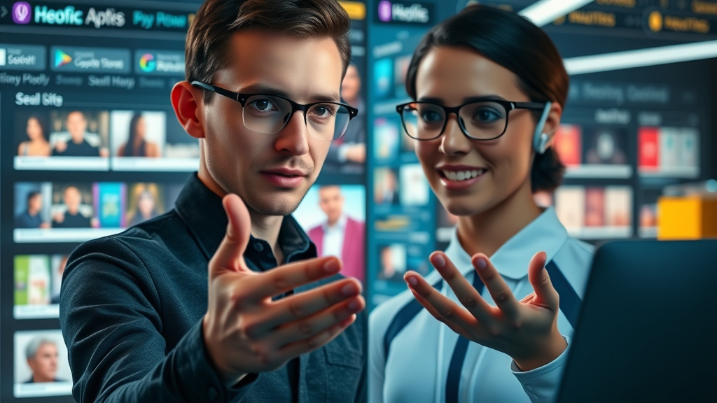 dynamic multi-industry ai agents assisting website users, engaging and providing recommendations on tech and retail interfaces